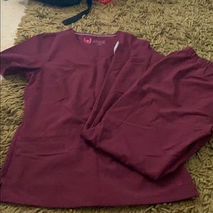 Urbane Scrub Set Burgundy/Wine